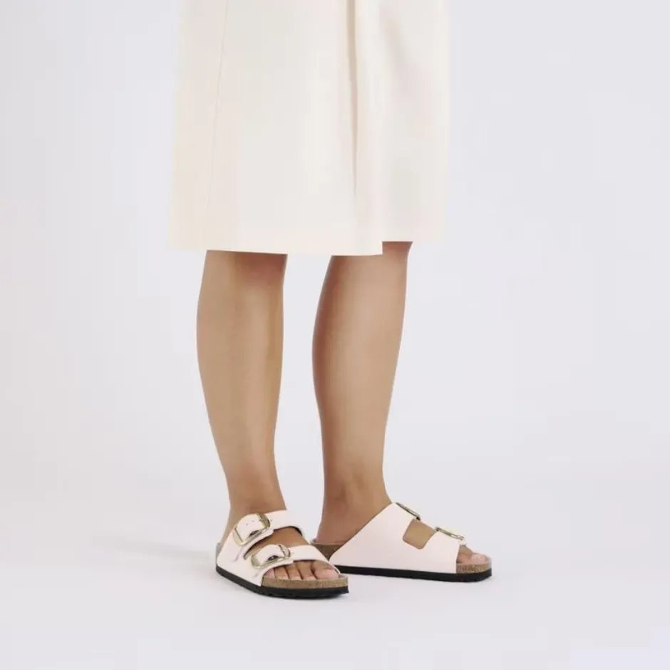 Women Birkenstock Arizona Big Buckle Highshine - Light Rose