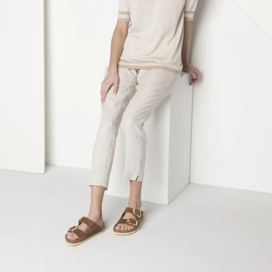 Women Birkenstock Arizona Big Buckle Oiled - Cognac