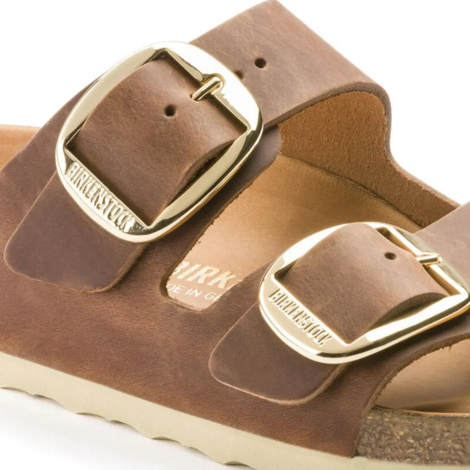 Women Birkenstock Arizona Big Buckle Oiled - Cognac
