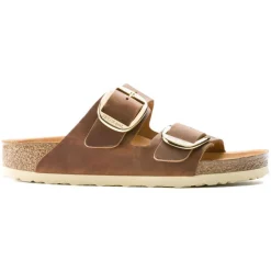 Women Birkenstock Arizona Big Buckle Oiled - Cognac