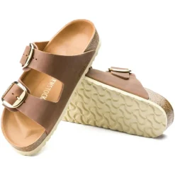 Women Birkenstock Arizona Big Buckle Oiled - Cognac