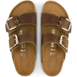 Women Birkenstock Arizona Big Buckle Oiled - Cognac
