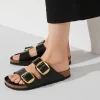 Women Birkenstock Arizona Big Buckle Patent - High Shine Black