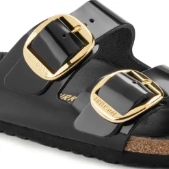 Women Birkenstock Arizona Big Buckle Patent - High Shine Black