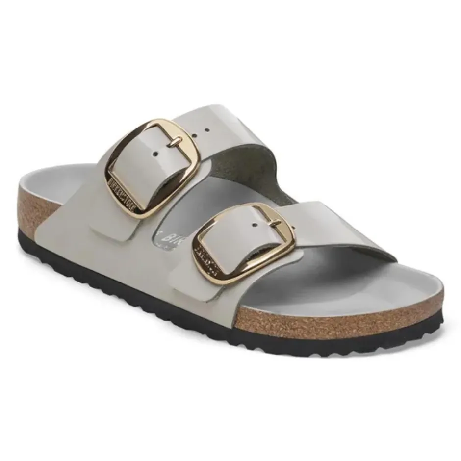 Women Birkenstock Arizona Big Buckle Patent - Stone Coin