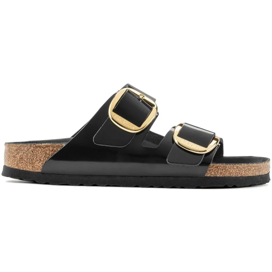 Women Birkenstock Arizona Big Buckle Patent - High Shine Black