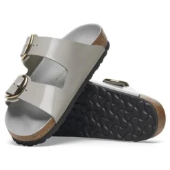Women Birkenstock Arizona Big Buckle Patent - Stone Coin