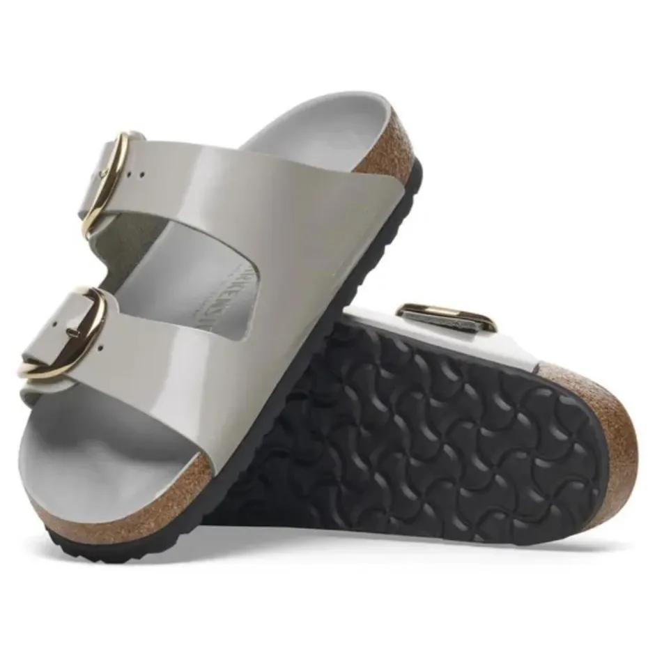 Women Birkenstock Arizona Big Buckle Patent - Stone Coin