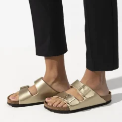 Women Birkenstock Arizona Birko-Flor - Gold