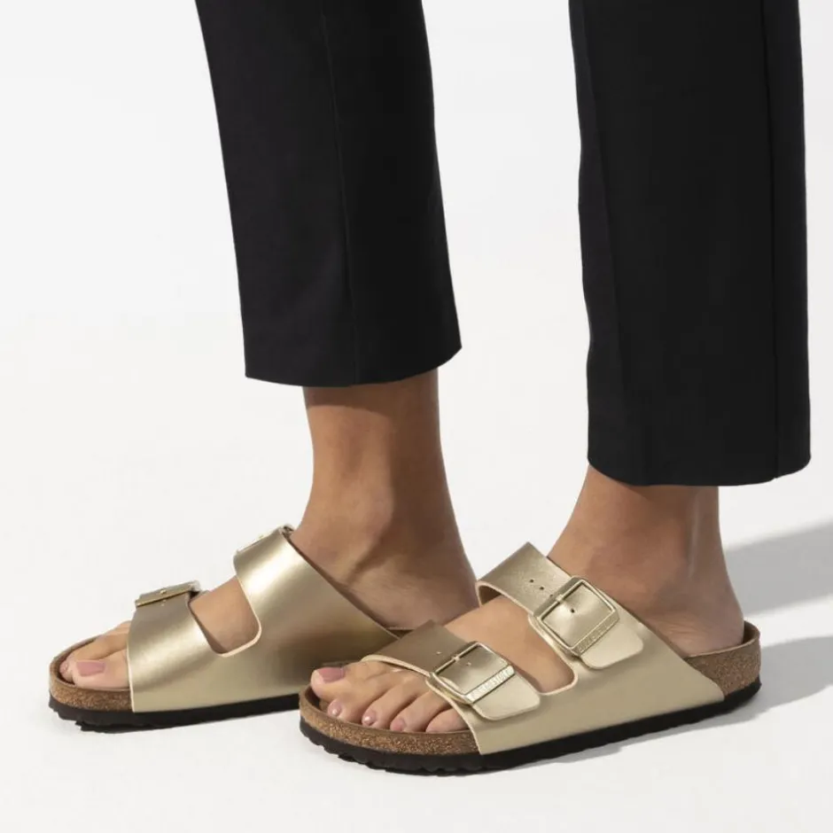 Women Birkenstock Arizona Birko-Flor - Gold