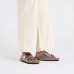 Women Birkenstock Arizona Birko-Flor - Graceful Taupe