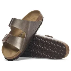 Women Birkenstock Arizona Birko-Flor - Graceful Taupe