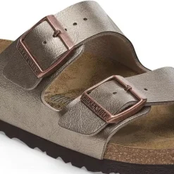 Women Birkenstock Arizona Birko-Flor - Graceful Taupe