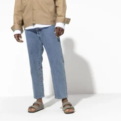 Birkenstock Men Arizona Birko-Flor - Nubuck Stone