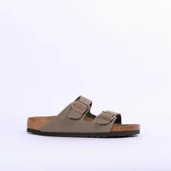 Women Birkenstock Arizona Birko-Flor - Nubuck Stone