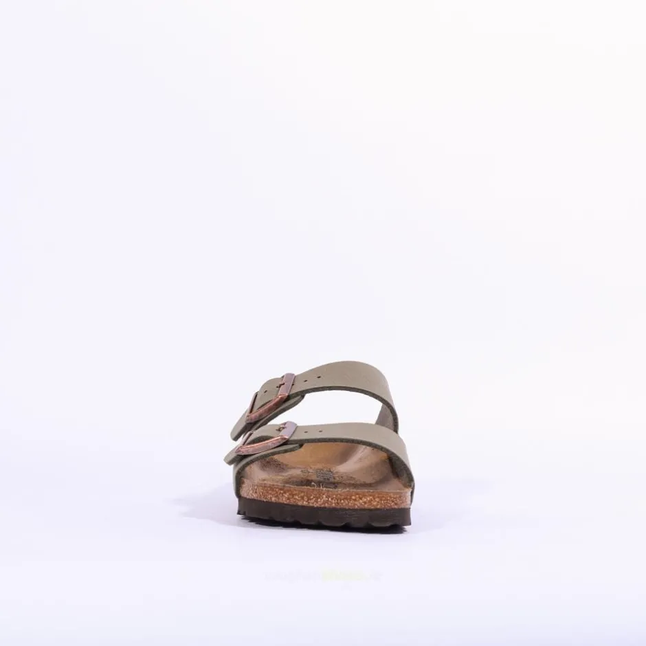 Women Birkenstock Arizona Birko-Flor - Nubuck Stone