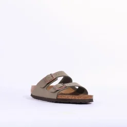 Women Birkenstock Arizona Birko-Flor - Nubuck Stone