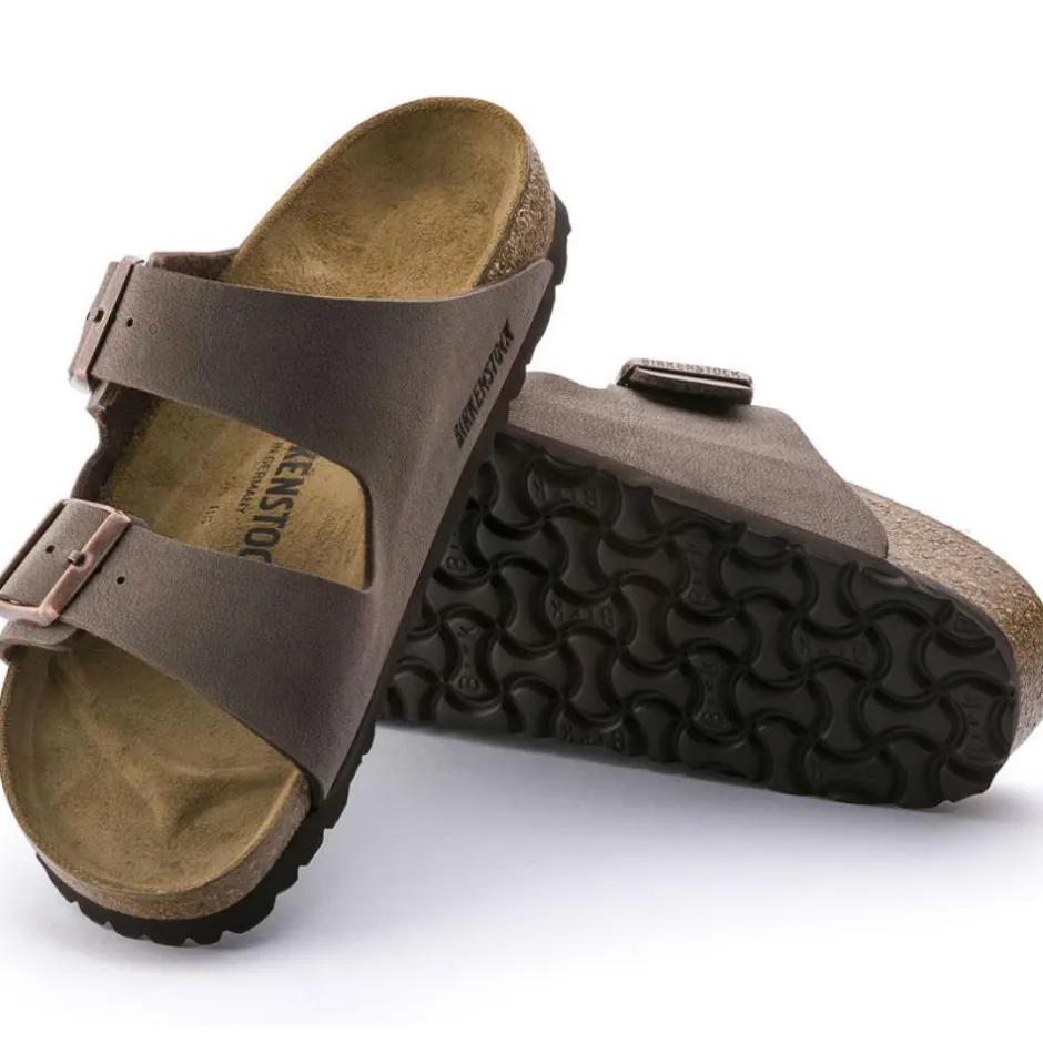 Women Birkenstock Arizona Birko-Flor - Nubuck Mocha