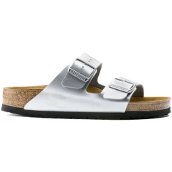 Women Birkenstock Arizona Birko-Flor - Silver