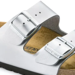 Women Birkenstock Arizona Birko-Flor - Silver