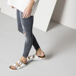 Women Birkenstock Arizona Birko-Flor - White
