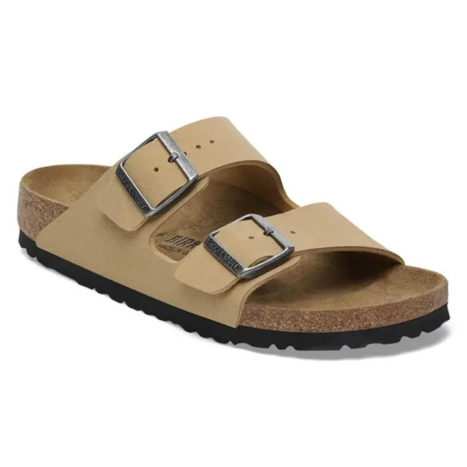 Women Birkenstock Arizona Birko-Flor Nubuck - Latte Cream
