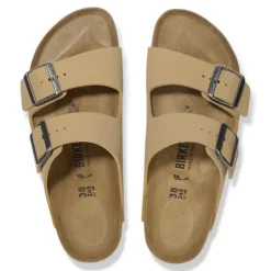 Women Birkenstock Arizona Birko-Flor Nubuck - Latte Cream