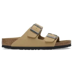 Women Birkenstock Arizona Birko-Flor Nubuck - Latte Cream