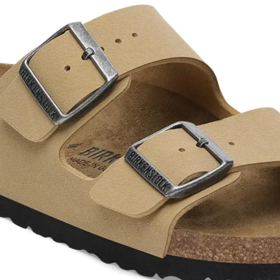 Women Birkenstock Arizona Birko-Flor Nubuck - Latte Cream