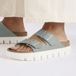 Women Birkenstock Arizona Chunky Birko-Flor - Pure Sage