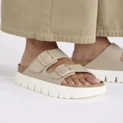 Women Birkenstock Arizona Chunky Birko-Flor - Sandcastle