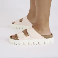 Women Birkenstock Arizona Chunky Birko-Flor - Light Rose