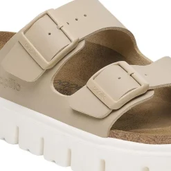 Women Birkenstock Arizona Chunky Birko-Flor - Sandcastle