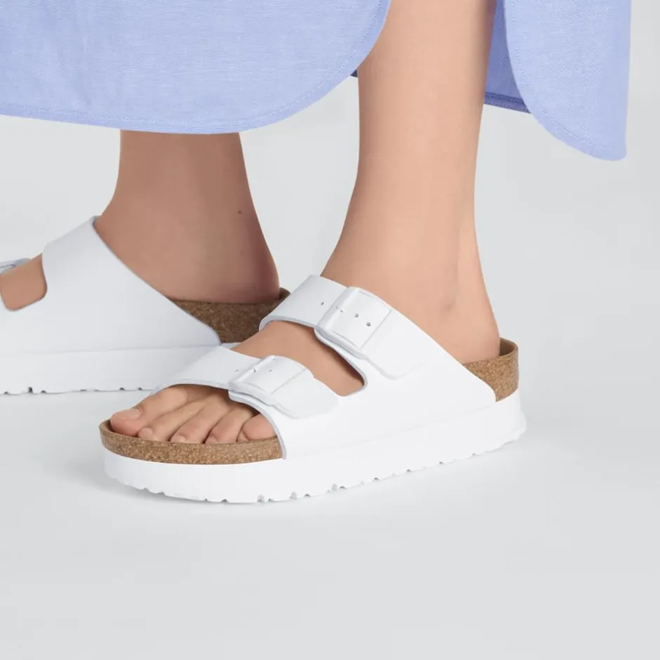 Women Birkenstock Arizona Flex Platform Bf - White