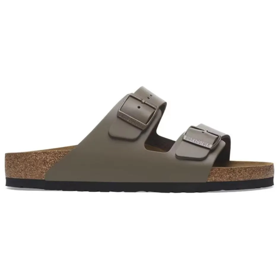 Birkenstock Men Arizona Natural Leather - Concrete Grey