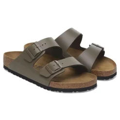 Birkenstock Men Arizona Natural Leather - Concrete Grey