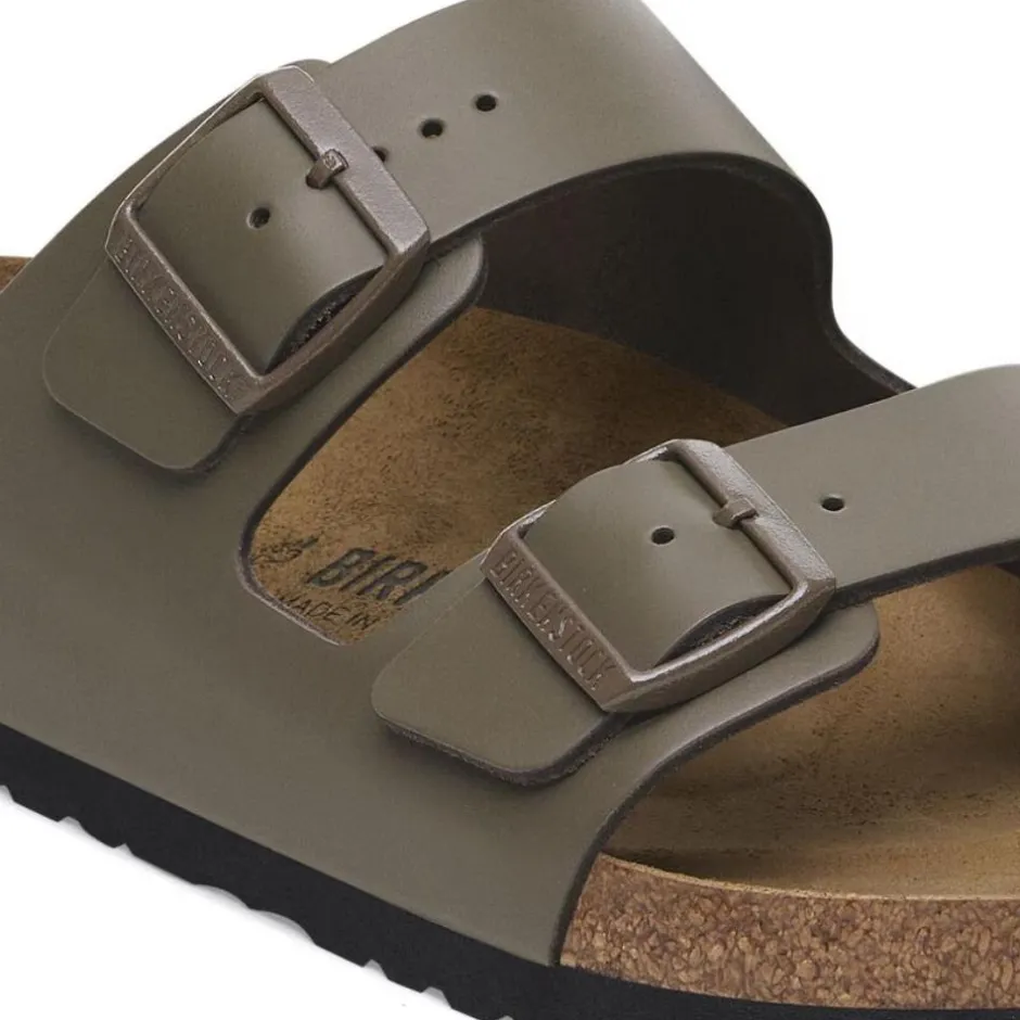 Birkenstock Men Arizona Natural Leather - Concrete Grey