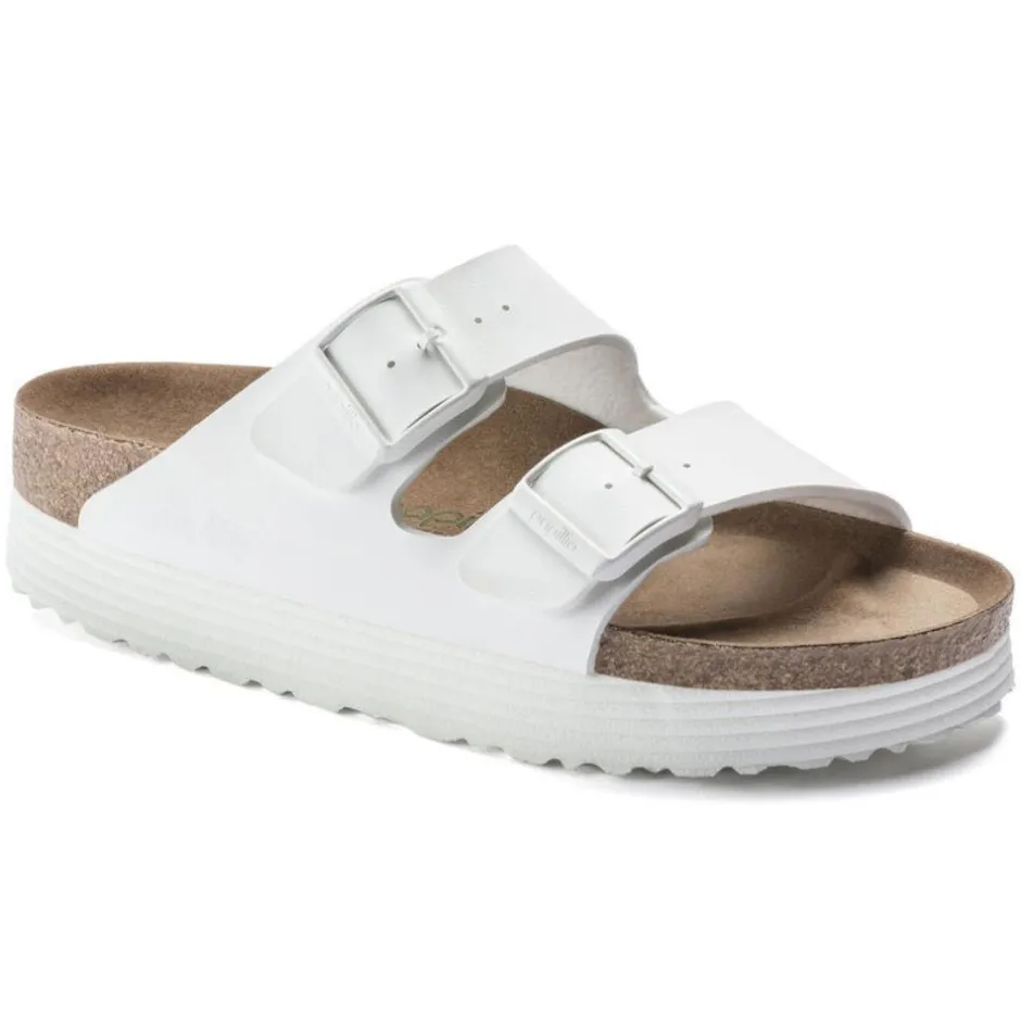 Women Birkenstock Arizona Platform Vegan - White