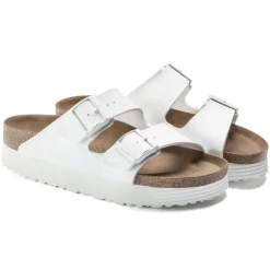 Women Birkenstock Arizona Platform Vegan - White