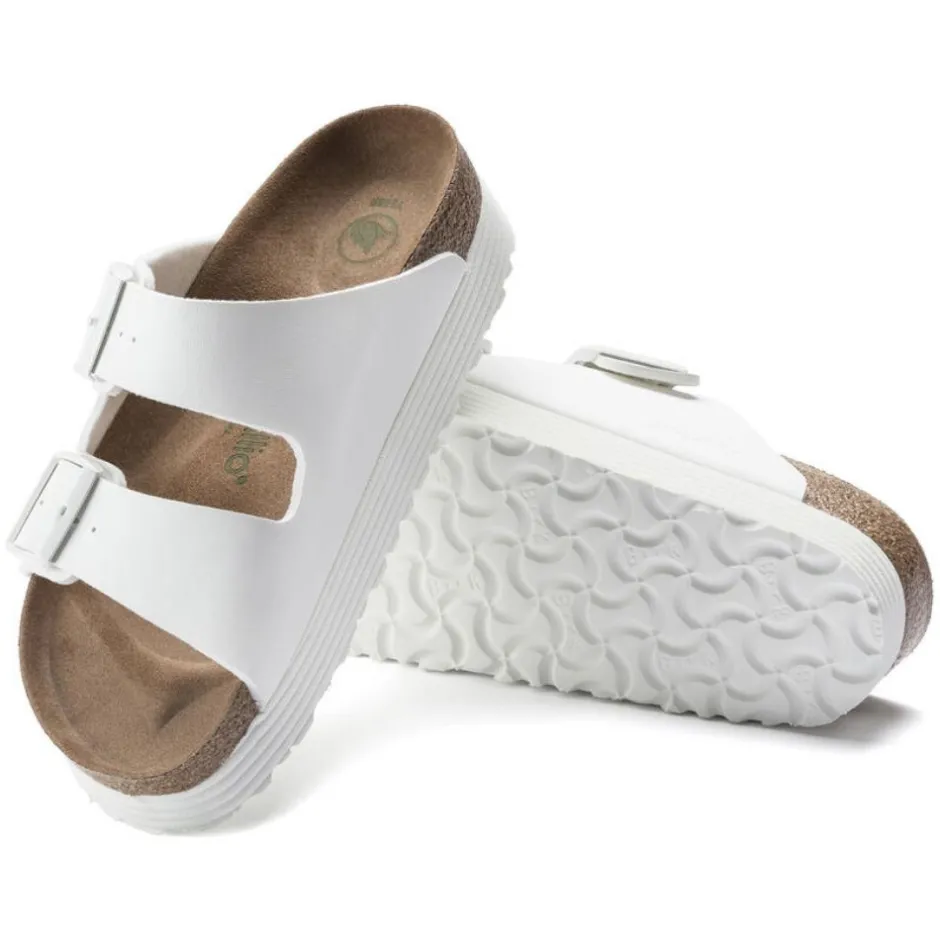Women Birkenstock Arizona Platform Vegan - White