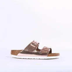 Women Birkenstock Arizona Soft Footbed - Metallic Copper