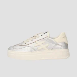 Women Another Trend Athletic Platform Trainer - Silver Cream