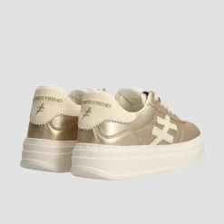 Women Another Trend Athletic Platform Trainer - Gold Cream
