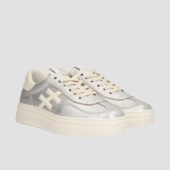Women Another Trend Athletic Platform Trainer - Silver Cream