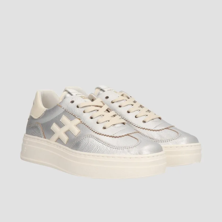Women Another Trend Athletic Platform Trainer - Silver Cream