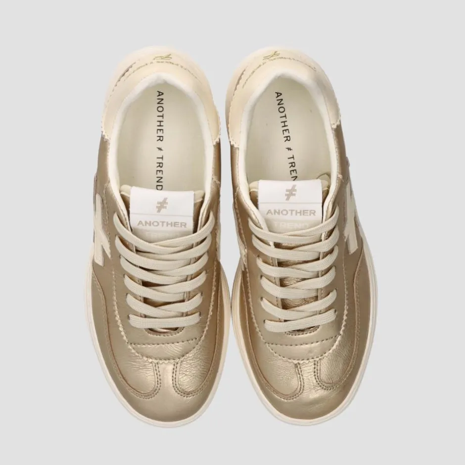 Women Another Trend Athletic Platform Trainer - Gold Cream
