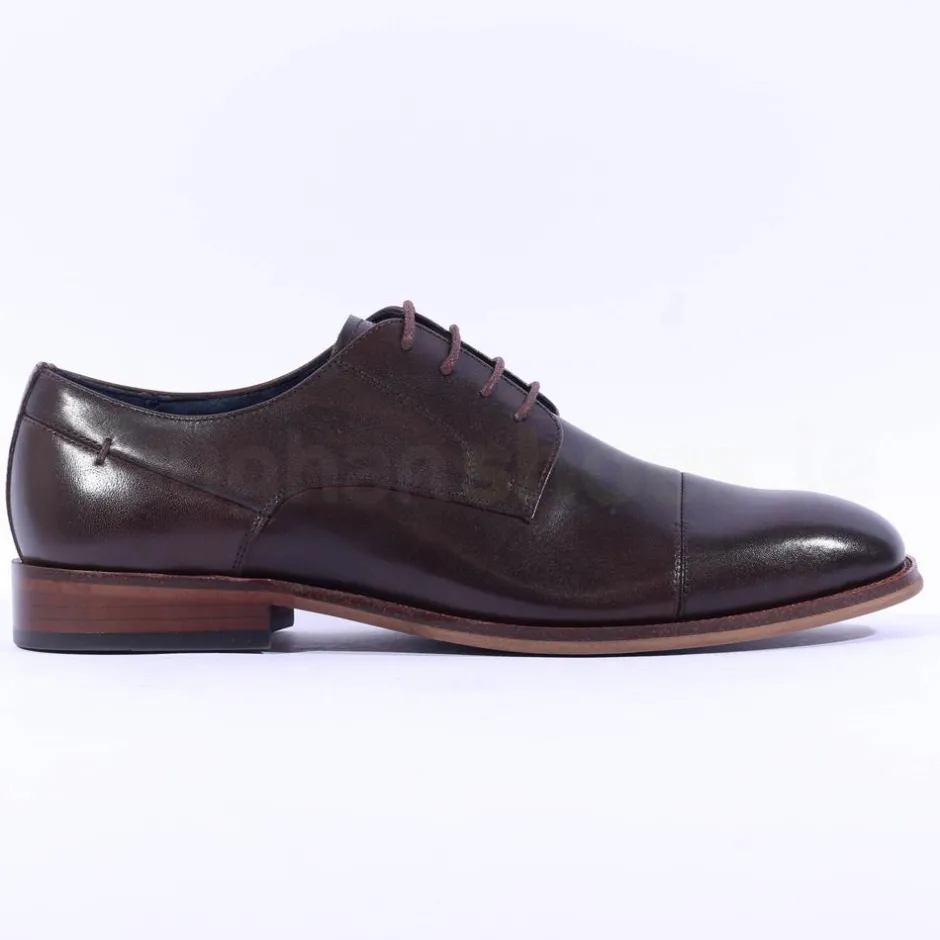 Tommy Bowe Athletic Toe Cap - Brown Leather