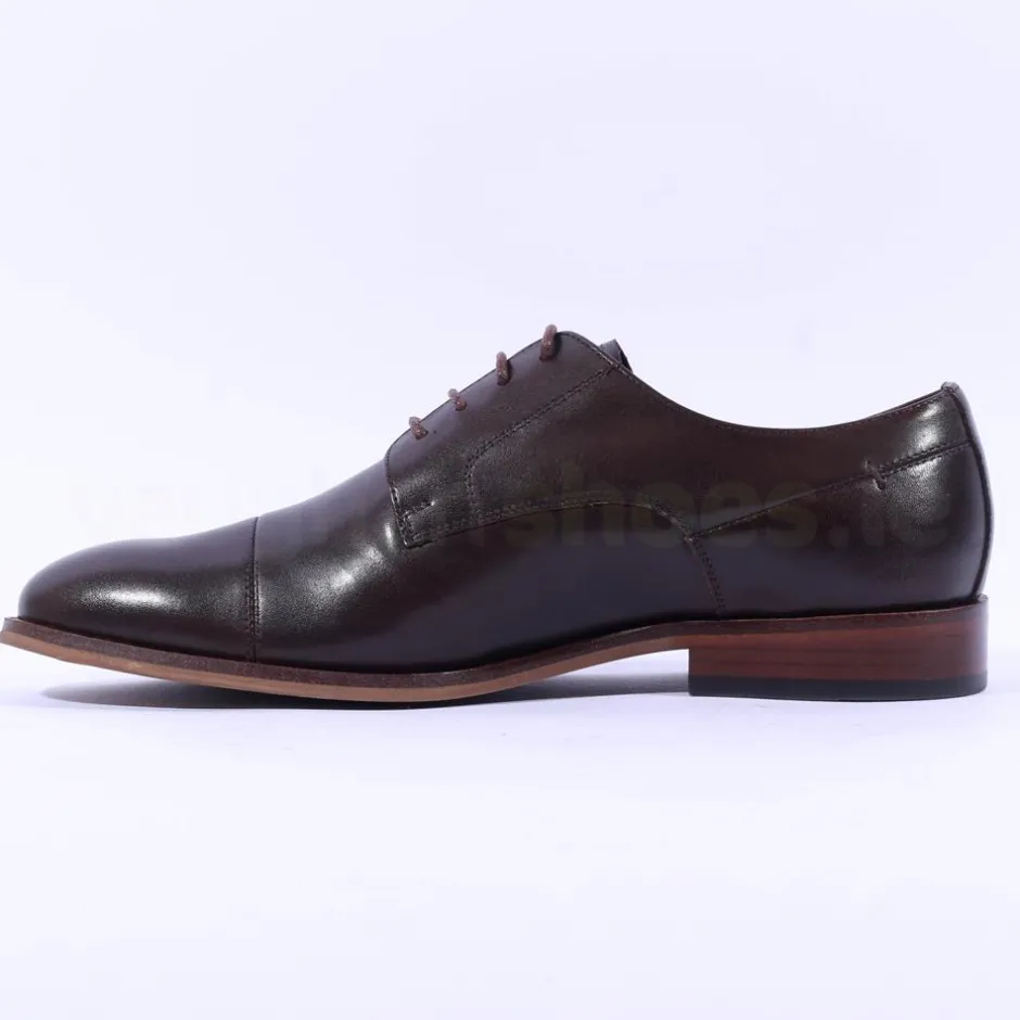 Tommy Bowe Athletic Toe Cap - Brown Leather
