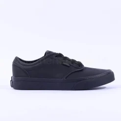 Women Vans Atwood Black Leather Laced - Black