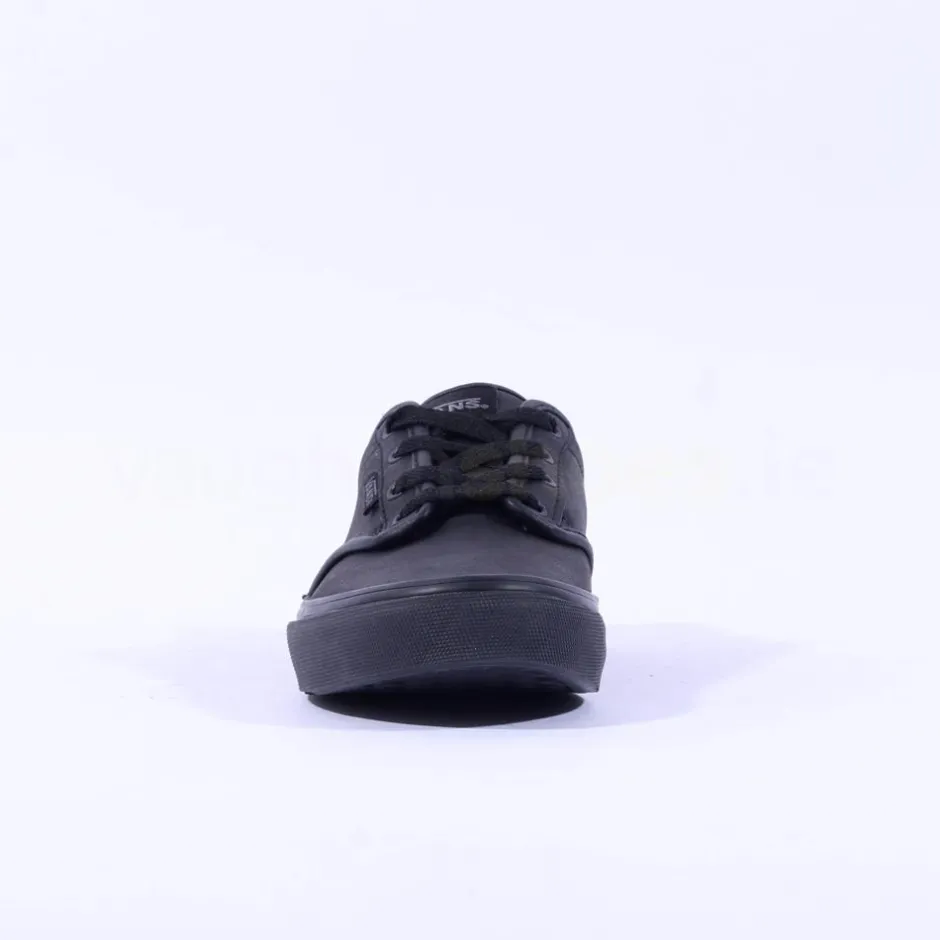 Women Vans Atwood Black Leather Laced - Black